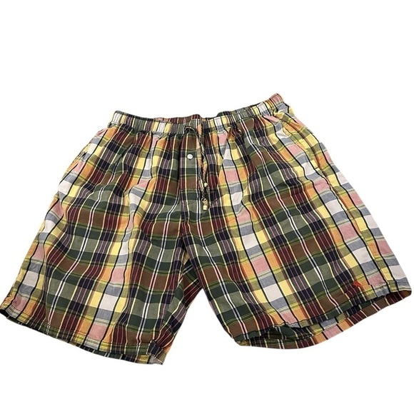 Polo Ralph Lauren Plaid Multicolor Brief Shorts Men’s Size Large - Picture 1 of 6